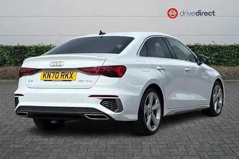 Used Audi A3 S-Line 150 HP (110 kW) 2020 White Sedan