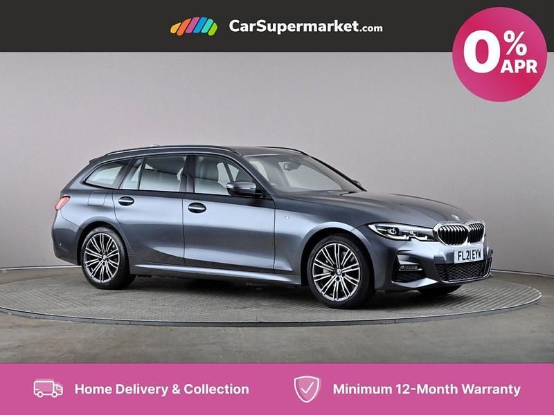Grey Used 2021 BMW 330e M Sport Estate | £29,597 - Image 1/4