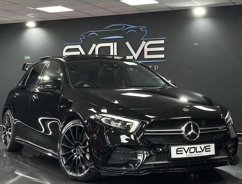 Black Used 2019 Mercedes A35 AMG Premium Plus Hatchback | £23,995 (Fair price) - Image 1/4