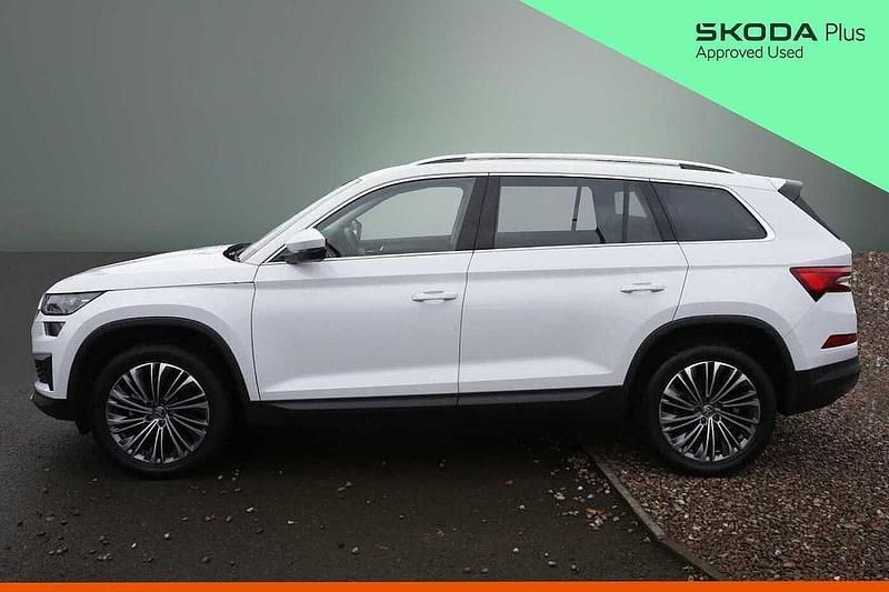 Used Skoda Kodiaq SE L Executive 110 HP (80 kW) 2024 Moon white metallic SUV