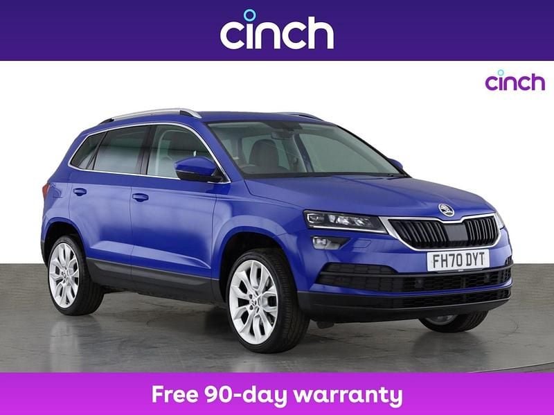 Blue Used 2021 Skoda Karoq SE L SUV | £18,349 (Fair price) - Image 1/3