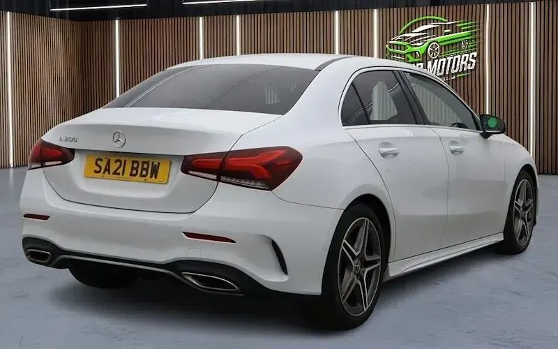 Used Mercedes A200 AMG line 163 HP (119 kW) 2020 White Sedan