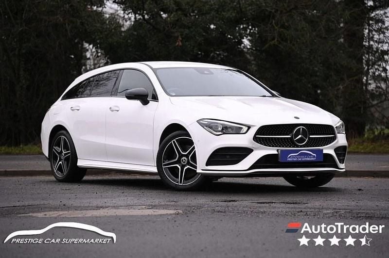 Used Mercedes CLA250e Shooting Brake AMG line 218 HP (160 kW) 2022 White Estate