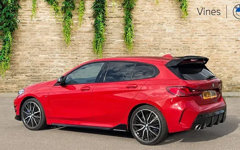 Used BMW M135 Shadowline 306 HP (225 kW) 2023 Red Hatchback