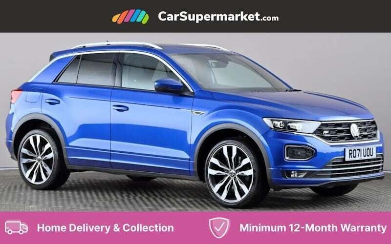 Blue Used 2021 VW T-Roc R-line SUV | £21,197 (Good price) - Image 1/4