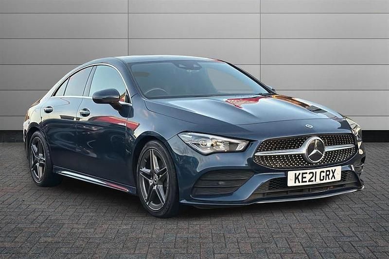 Blue Used 2021 Mercedes CLA180 AMG Line Premium Sedan | £20,995 (Good price) - Image 1/2
