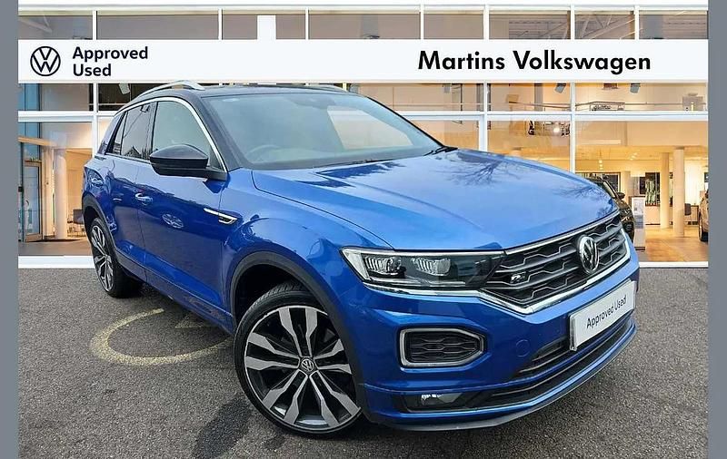 Used VW T-Roc R-line 150 HP (110 kW) 2019 Blue SUV