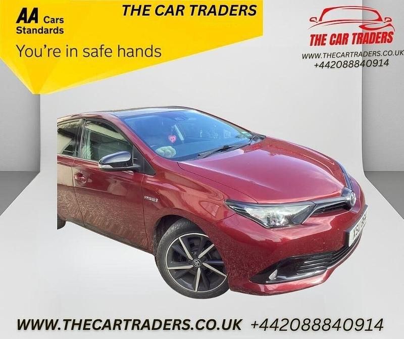 Red Used 2018 Toyota Auris Hybrid Design Hatchback | £12,488 (Fair price) - Image 1/3