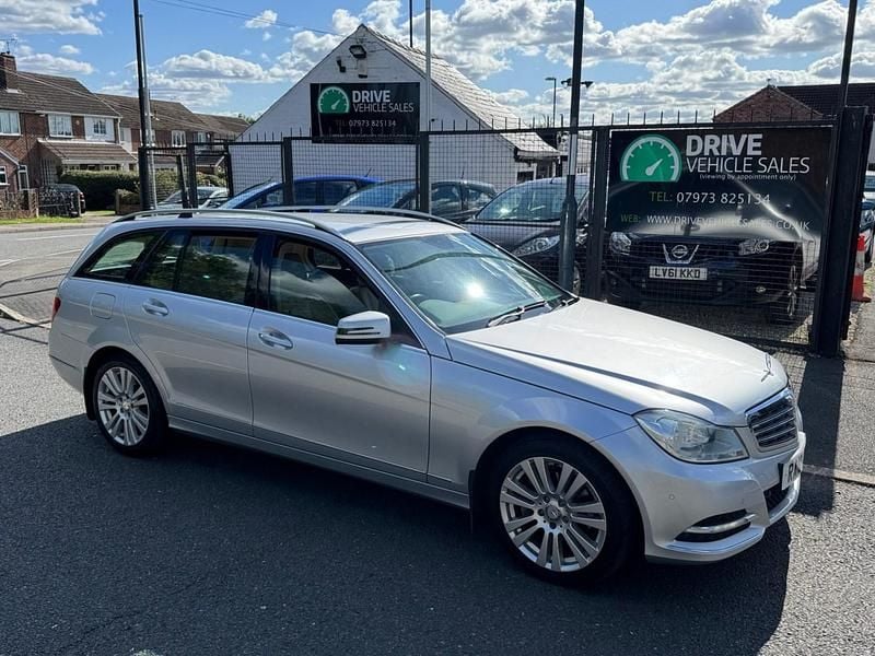 Silver Used 2012 Mercedes C220 Executive Estate | £5,295 (Fair price) - Image 1/3