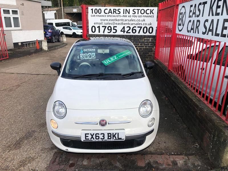 Used Fiat 500 Lounge 69 HP (50 kW) 2013 White Hatchback
