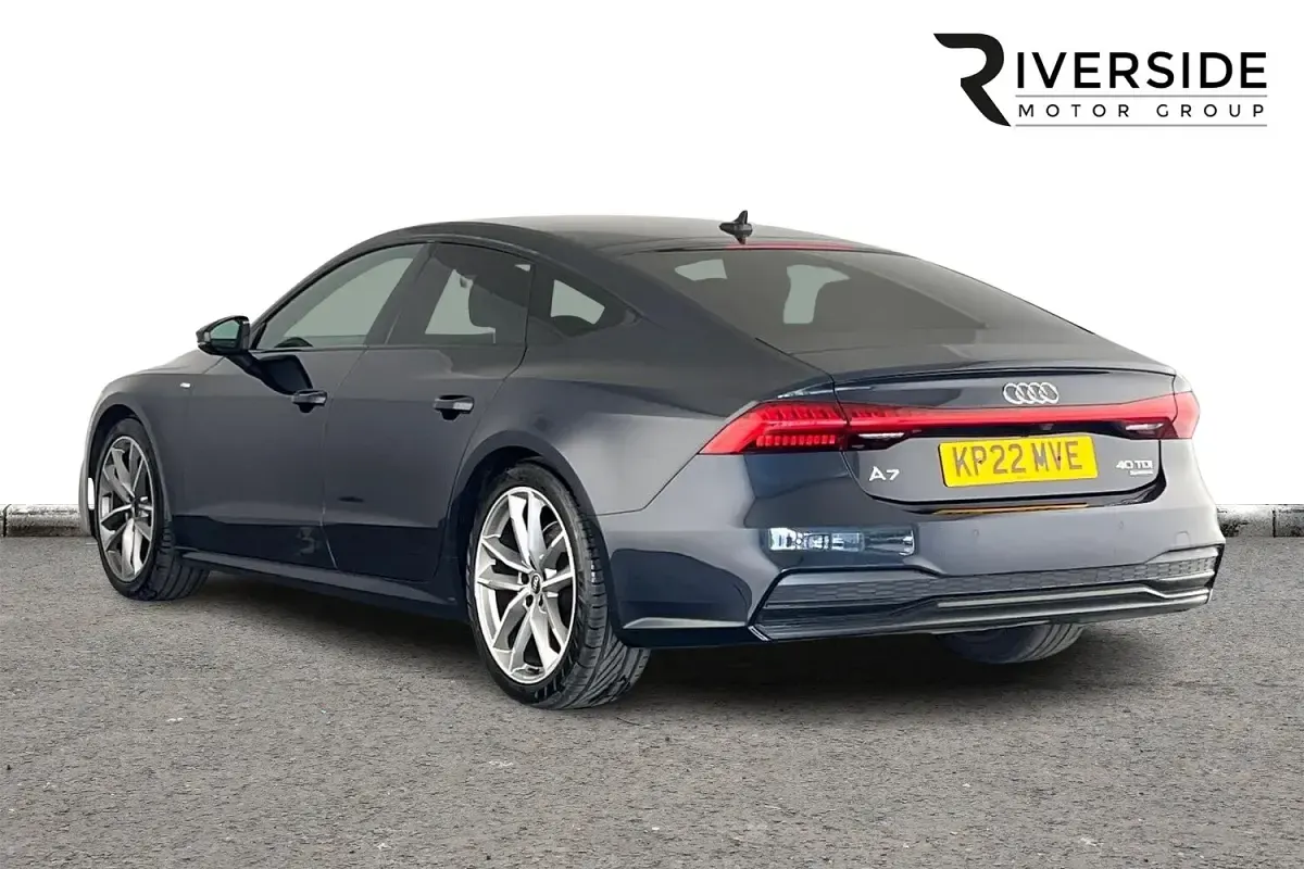 Used Audi A7 Sportback Black Edition 204 HP (150 kW) 2022 Blue Hatchback