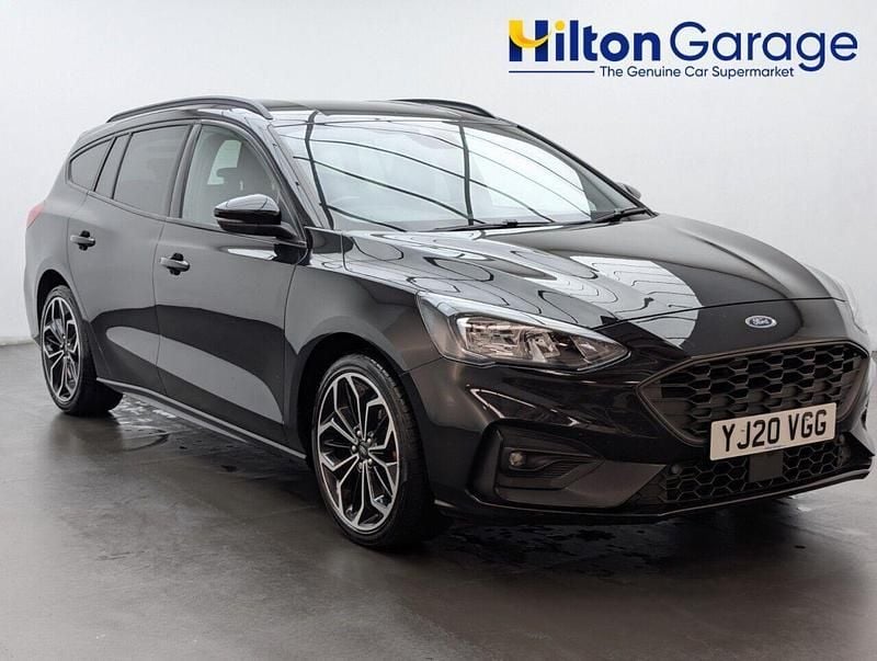 Black Used 2020 Ford Focus ST-Line X Estate | £11,250 (Good price) - Image 1/4