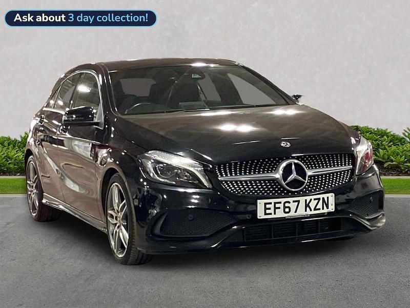 Used Mercedes A180 AMG Line Premium 122 HP (89 kW) 2017 Black Hatchback