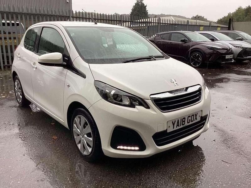 White Used 2018 Peugeot 108 Active Hatchback | £6,495 (Fair price) - Image 1/1