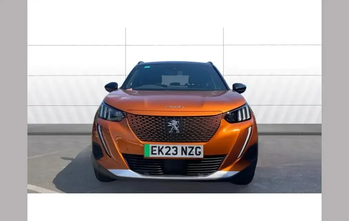 Used Peugeot e-2008 GTi 100 kW (136 HP) 2023 Orange SUV
