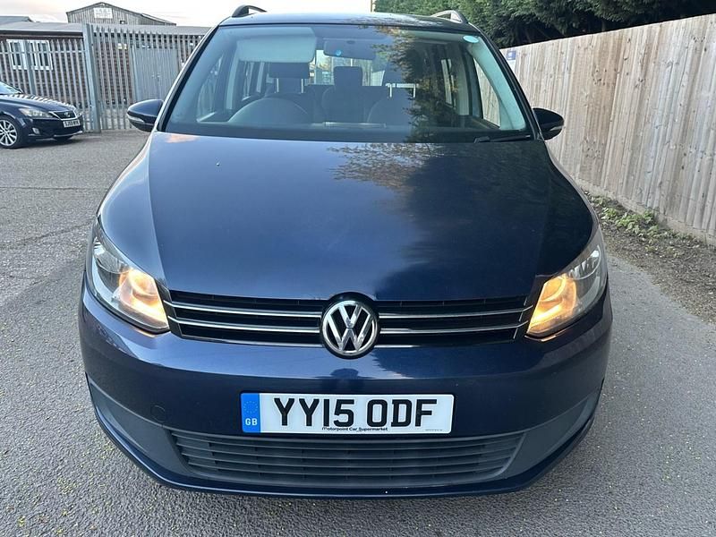 Used VW Touran S 105 HP (77 kW) 2015 Blue MPV