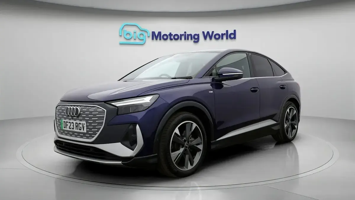 Used Audi Q4 e-tron S-Line 125 kW (170 HP) 2023 Blue SUV