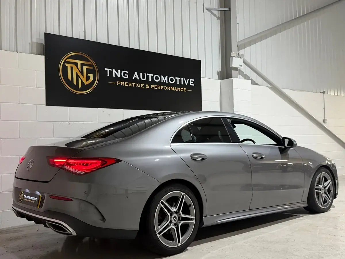 Used Mercedes CLA200 AMG line 163 HP (119 kW) 2019 Grey Coupe