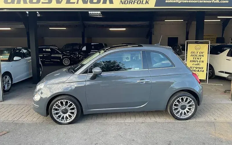 Used Fiat 500 Lounge 69 HP (50 kW) 2018 Grey Hatchback