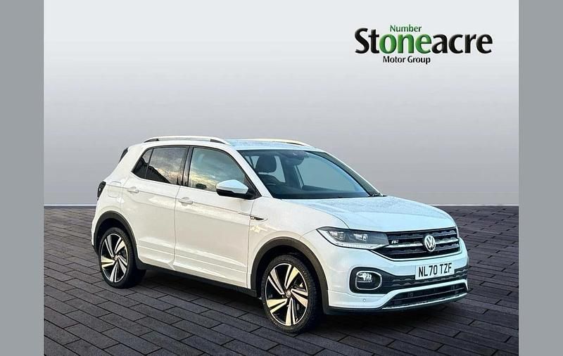 White Used 2020 VW T-Cross R-line SUV | £17,150 (Fair price) - Image 1/4