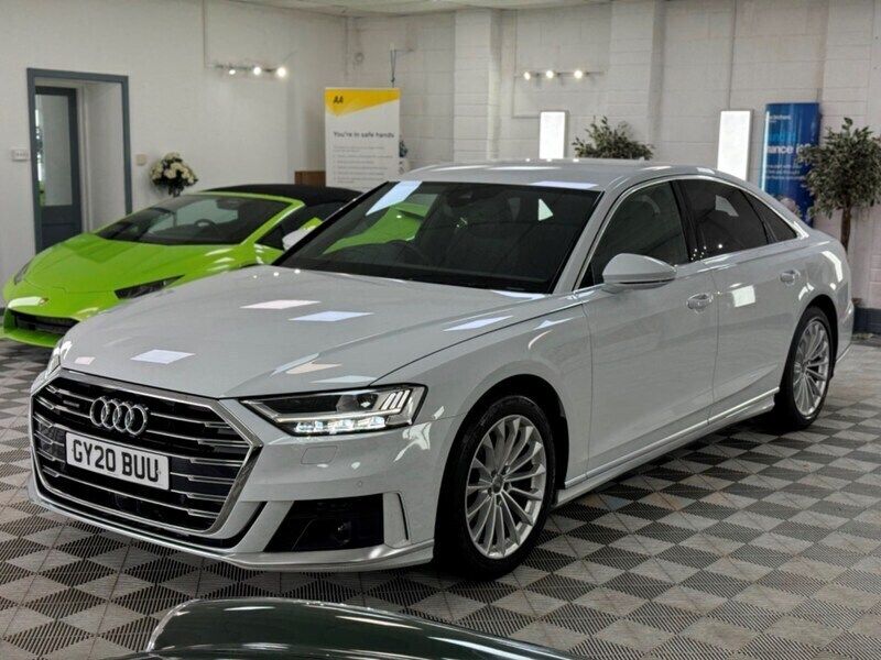 White Used 2020 Audi A8 S-Line Sedan | £36,995 (Expensive) - Image 1/4