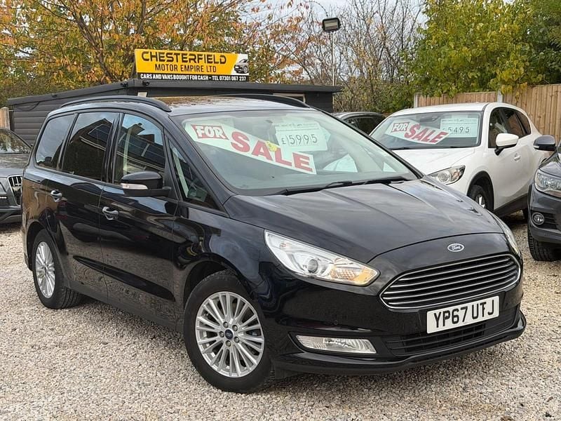 Black Used 2017 Ford Galaxy Zetec MPV | £5,695 (Fair price) - Image 1/4