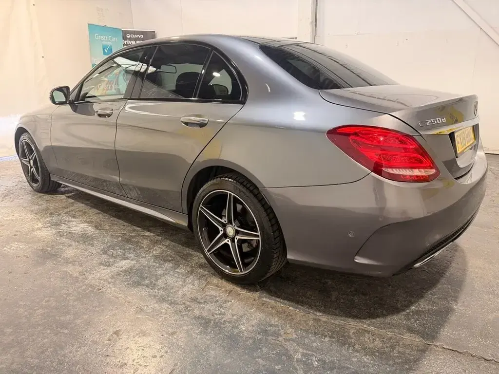 Used Mercedes C250 AMG line 204 HP (150 kW) 2018 Grey Sedan