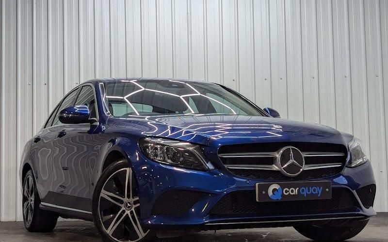 Begagnad Mercedes C200 198 HK (145 kW) 2019 Blå Sedan