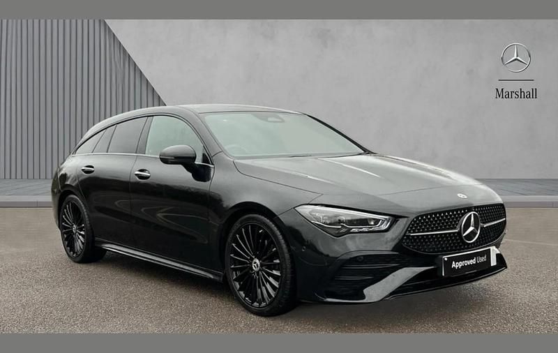 Black Used 2024 Mercedes CLA180 AMG Line Premium Plus Sedan | £24,680 (Fair price) - Image 1/4