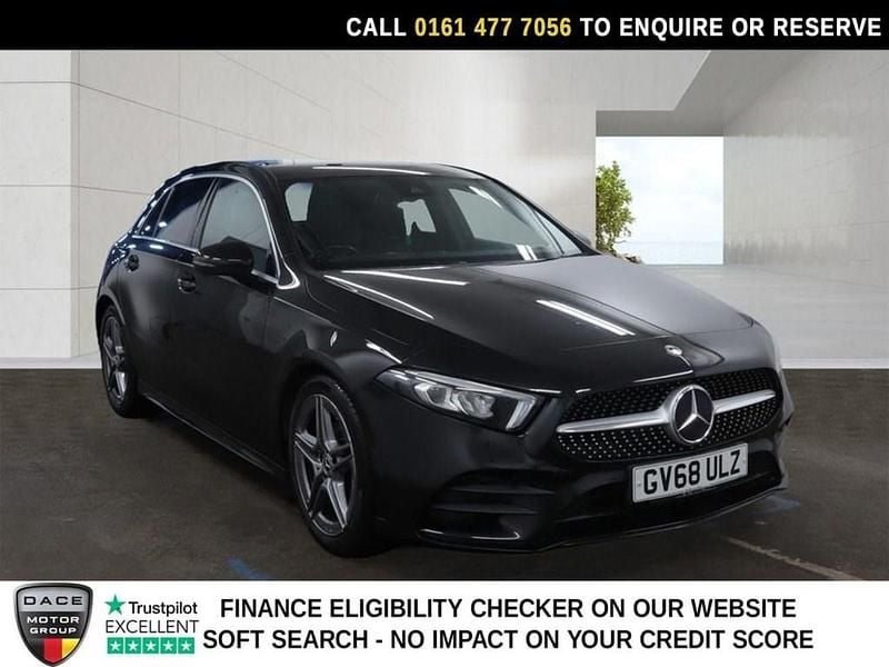 Used Mercedes A180 AMG line 116 HP (85 kW) 2019 Black Hatchback