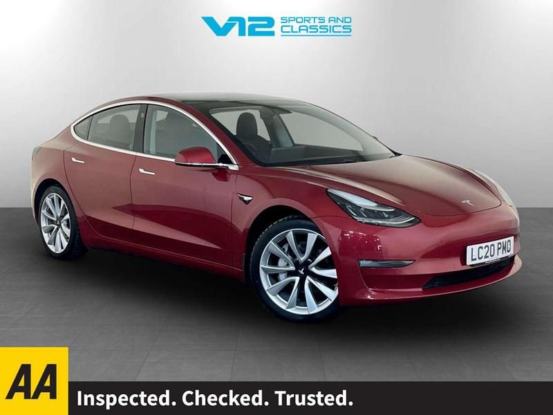 Red Used 2020 Tesla Model 3 Sedan | £13,695 (Fair price) - Image 1/3