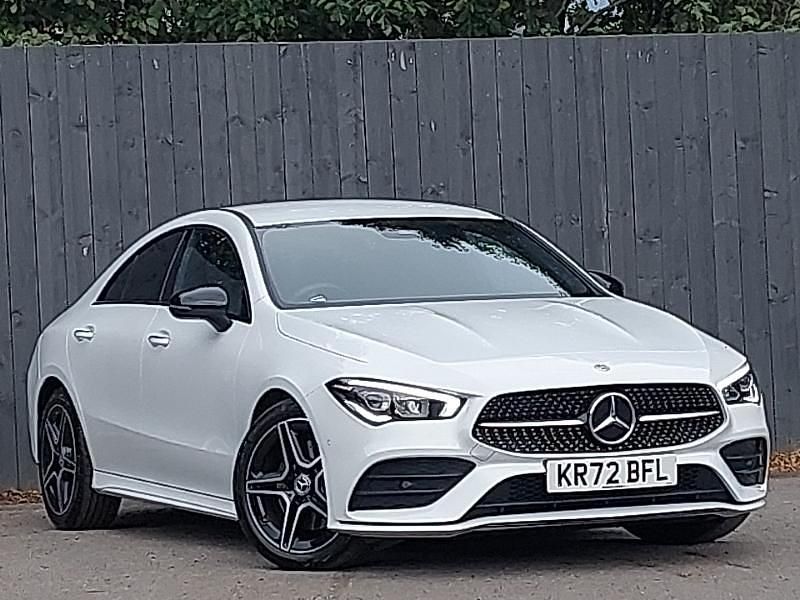 White Used 2023 Mercedes CLA220 AMG Line Premium Sedan | £27,998 (Fair price) - Image 1/4