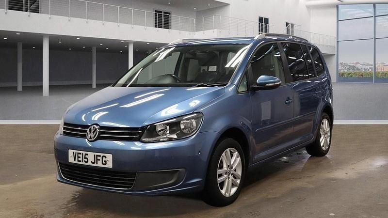 Used VW Touran SE 105 HP (77 kW) 2015 Caribbean blue MPV