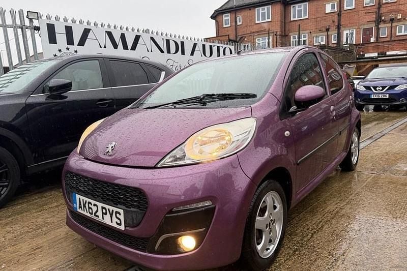 Mauve/purple Used 2012 Peugeot 107 Allure Hatchback | £4,250 (Fair price) - Image 1/1