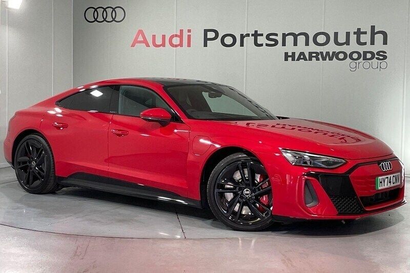 Red Used 2024 Audi e-tron GT quattro Black Edition Sedan | £79,990 - Image 1/4
