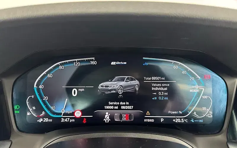 Used BMW 330e Sport Line 292 HP (214 kW) 2022 Grey Sedan