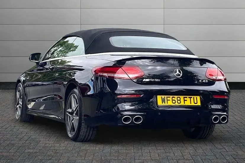 Used Mercedes C43 AMG AMG 390 HP (286 kW) 2018 Obsidian black Cabriolet