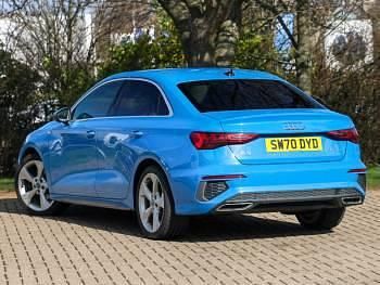 Used Audi A3 S-Line 150 HP (110 kW) 2020 Blue Sedan