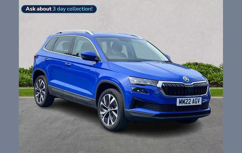 Blue Used 2022 Skoda Karoq SE L SUV | £20,290 (Fair price) - Image 1/4