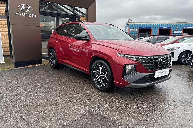 Red Used 2022 Hyundai Tucson N Line SUV | £20,490 (Fair price) - Image 1/4