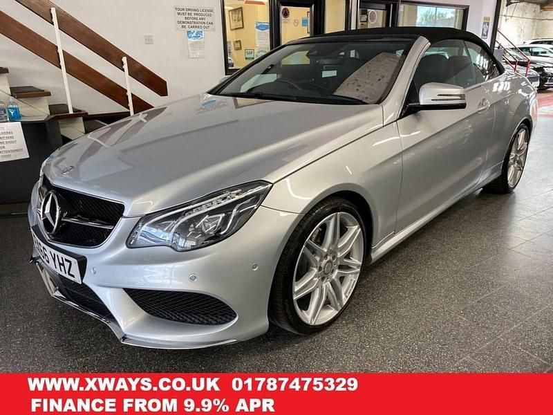 Silver Used 2016 Mercedes E220 AMG line Cabriolet | £12,999 (Fair price) - Image 1/3