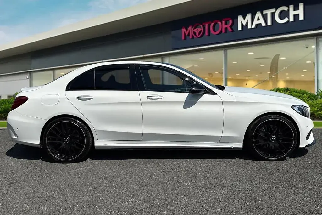 Used Mercedes C250 AMG line 2017 White Sedan