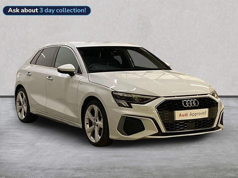 White Used 2024 Audi A3 S-Line Hatchback | £23,075 (Fair price) - Image 1/2