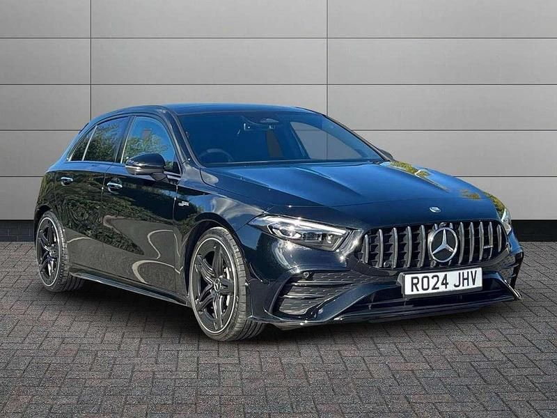 Black Used 2024 Mercedes A35 AMG Premium Plus Hatchback | £34,995 (Good price) - Image 1/4