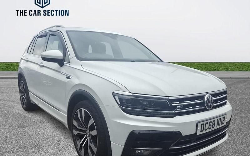 White Used 2018 VW Tiguan R-line SUV | £15,775 (Good price) - Image 1/4