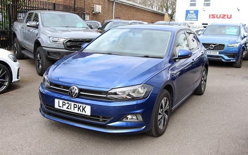 Used VW Polo Match 95 HP (69 kW) 2021 Blue Hatchback