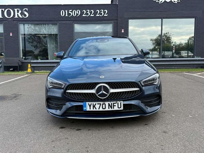 Used Mercedes CLA200 AMG line 163 HP (119 kW) 2020 Blue Coupe
