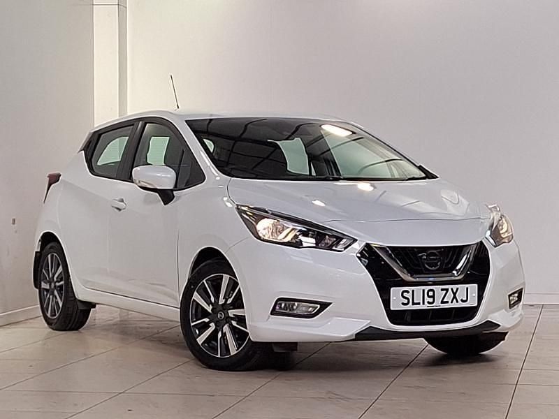 White Used 2019 Nissan Micra Acenta Hatchback | £9,298 (Fair price) - Image 1/4