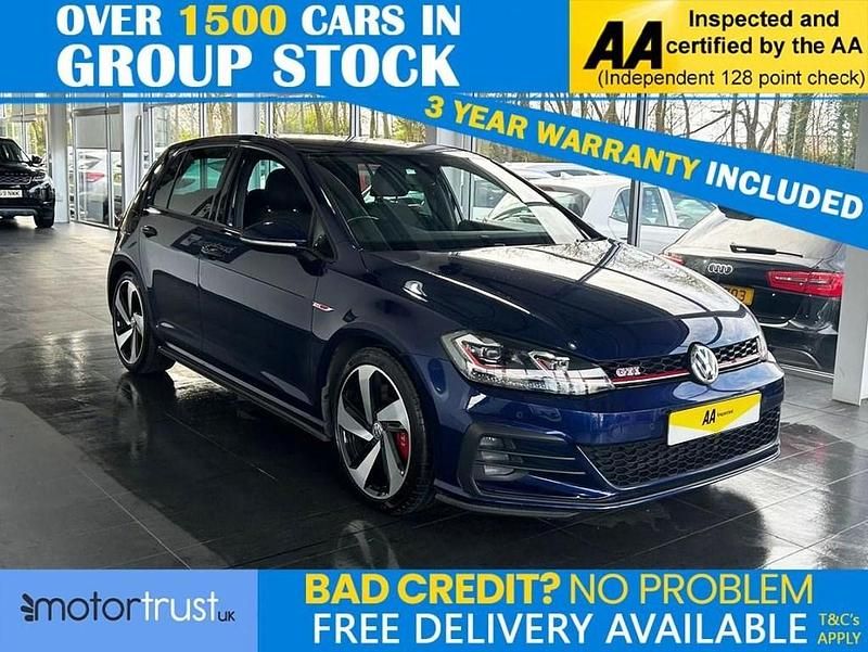 Used VW Golf VII GTI 245 HP (180 kW) 2019 Blue Hatchback
