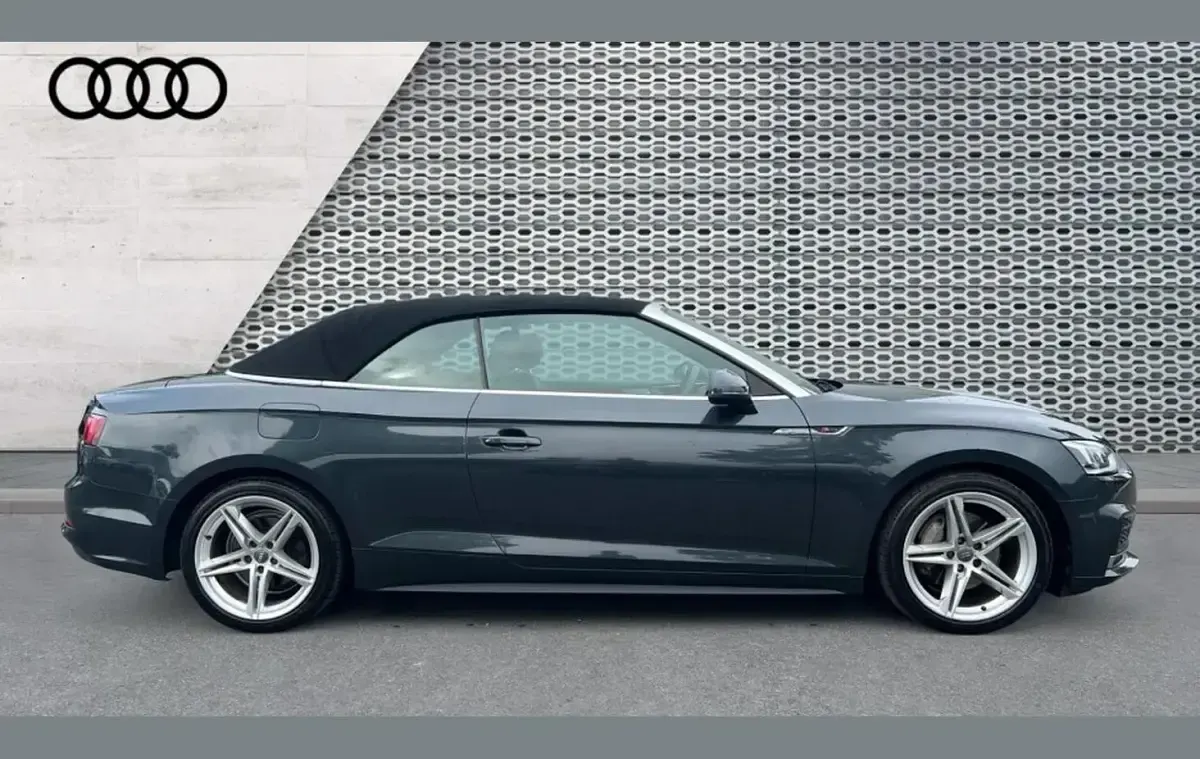 Used Audi A5 Cabriolet S-Line 187 HP (137 kW) 2018 Grey Cabriolet